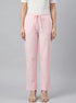La Vie en Rose Tickled Pink Lver Stripe Women Cotton Pajama Pants SKU: 40200807_P60442 Image 00
