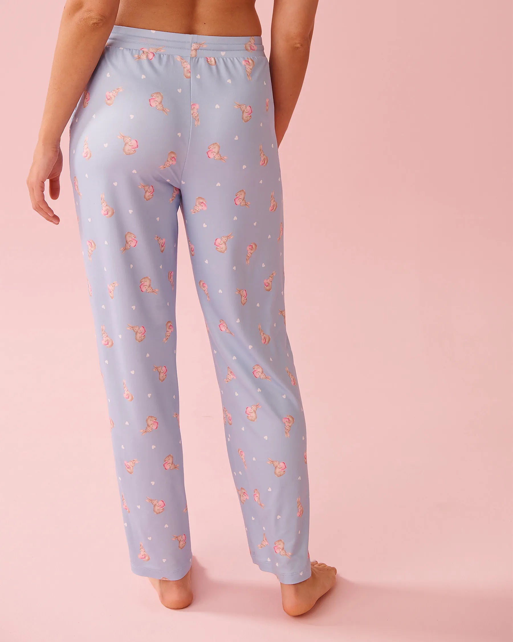 La Vie en Rose Windsurfer Rabbit Women Bunny Print Super Soft Pajama Pants SKU: 40200809_P40532 Image 03