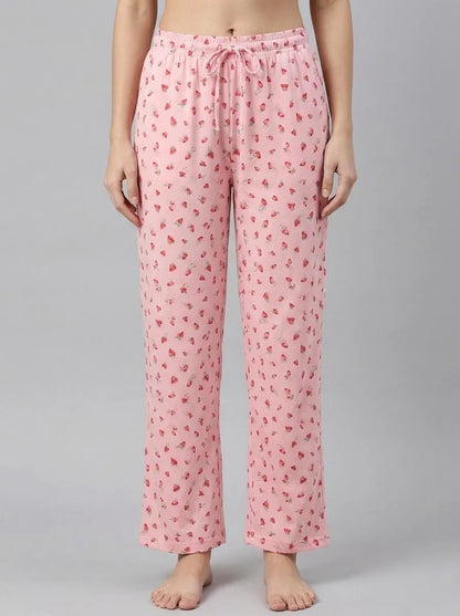 La Vie en Rose_Pink_Spa Time Teddy Print Super Soft Pajama Pants_40200812_P60440_00
