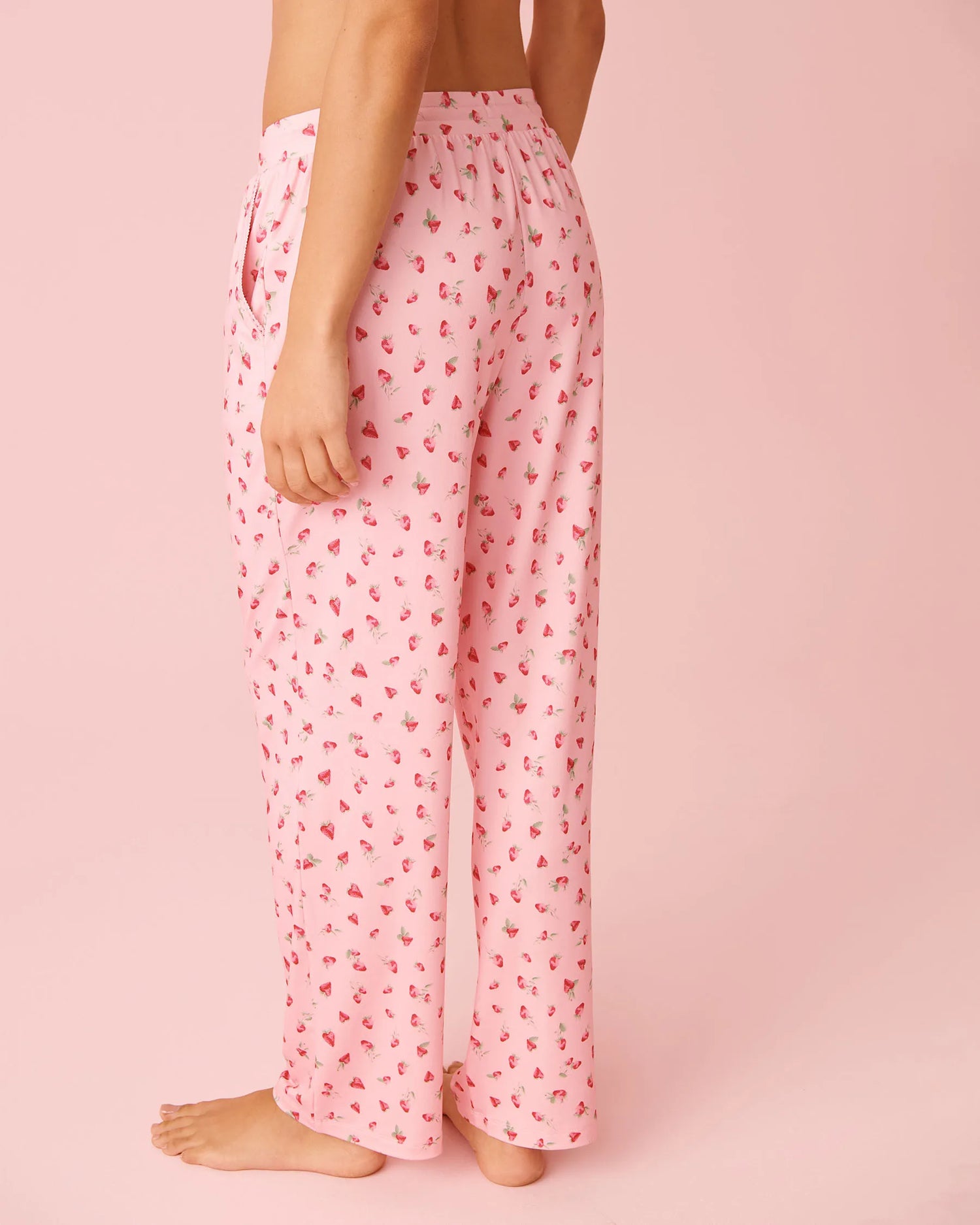 La Vie en Rose_Pink_Spa Time Teddy Print Super Soft Pajama Pants_40200812_P60440_02