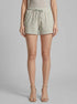 La Vie en Rose Mineral Gray Floral Women Cherry Blossom Print Super Soft Pajama Shorts SKU: 40200814_P30142 Image 00