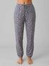 La Vie en Rose China Blue Floral Women Floral Print Cotton Jogger Pajama Pants SKU: 40200816_P40537 Image 00