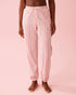 La Vie en Rose Crystal Rose Multi Stripe Women Pink Stripe Cotton Jogger Pajama Pants SKU: 40200816_P60456 Image 01