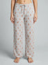 La Vie en Rose Comfy Grey Mix Dogs Women Dog Print Cotton Pajama Pants SKU: 40200817_P00501 Image 00