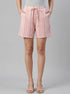 La Vie en Rose Crystal Rose Multi Stripe Women Pink Stripe Cotton Bermuda Shorts SKU: 40200819_P60456 Image 00