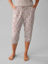 La Vie en Rose Comfy Grey Mix Dogs Women Dog Print Cotton Fitted Capris SKU: 40200820_P00501 Image 00