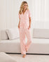 La Vie en Rose Pink Icing Gingham Floral Women Floral Gingham Print Super Soft Pajama Pants SKU: 40200823_p60468 Image 01