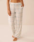 La Vie en Rose Stratosphere Plaid Women Blue Plaid Print Pajama Pants SKU: 40200834_P40556 Image 01
