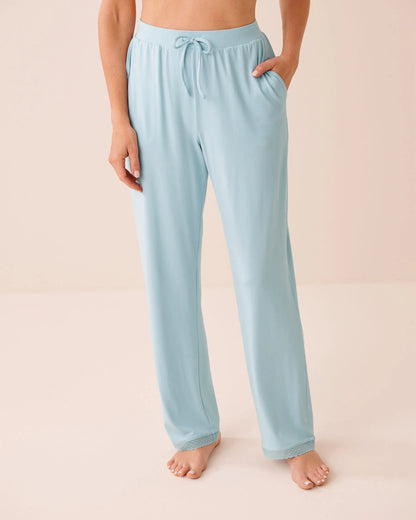 La Vie en Rose Stratosphere Women Super Soft Lace Trim Pajama Pants SKU: 40200836_40274 Image 01