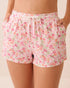 La Vie en Rose Watercolor Floral Women Watercolour Floral Print Super Soft Pajama Shorts SKU: 40200841_P10605 Image 01