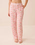 La Vie en Rose Watercolor Floral Women Watercolour Floral Print Super Soft Pajama Pants SKU: 40200843_P10605 Image 01