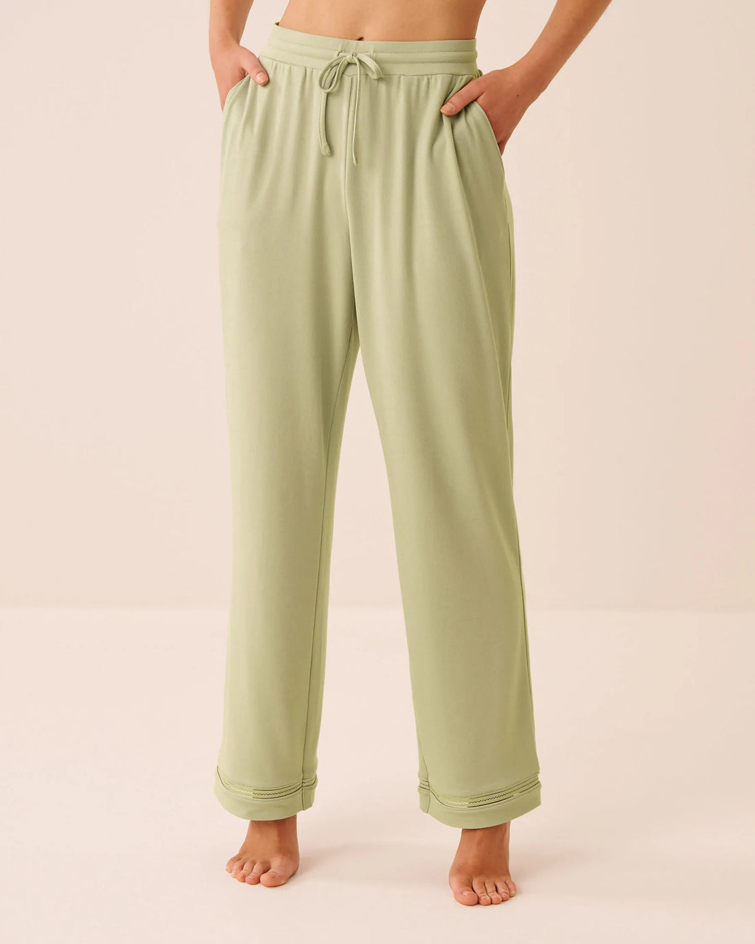 La Vie en Rose Desert Sage Women Super Soft Pajama Pants SKU: 40200849_30035 Image 01
