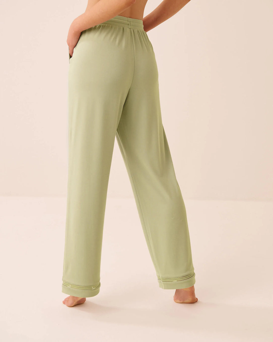 La Vie en Rose Desert Sage Women Super Soft Pajama Pants SKU: 40200849_30035 Image 02