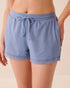 La Vie en Rose English Manor Women Logo Lace Trim Super Soft Pajama Shorts SKU: 40200855_40292 Image 01