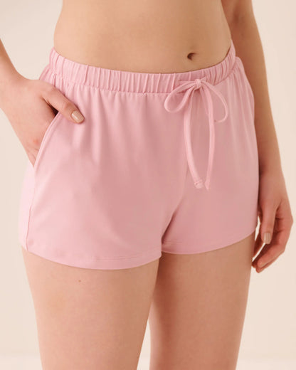 La Vie en Rose Pink Nectar Women Super Soft Pajama Shorts SKU: 40200860_60036 Image 01