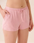 La Vie en Rose Pink Nectar Women Super Soft Pajama Shorts SKU: 40200860_60036 Image 01