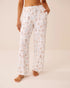 La Vie en Rose Snow White Paris Dogs Women Dog Print Soft Knit Pajama Pants SKU: 40200870_P10639 Image 01