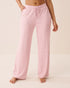 La Vie en Rose Pink Nectar Stripe Women Striped Soft Knit Pajama Pants SKU: 40200870_P60514 Image 01