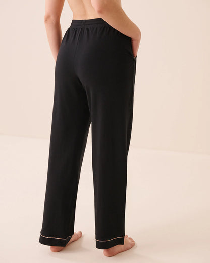 La Vie en Rose Black Beauty Women Cotton Pajama Pants SKU: 40200872_00001 Image 02