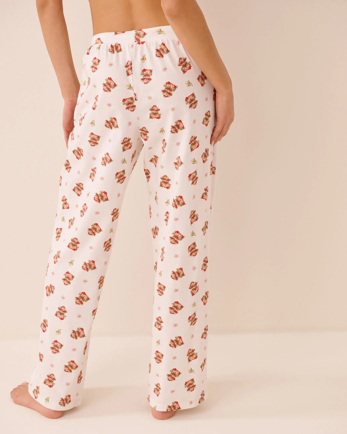 La Vie en Rose Snow White Hightland Cow Women Tomato Print Cotton Pyjama Pants SKU: 40200878_P10640 Image 02