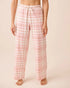 La Vie en Rose Crystal Rose Brush Plaid Women Tomato Print Cotton Pyjama Pants SKU: 40200878_P60517 Image 01