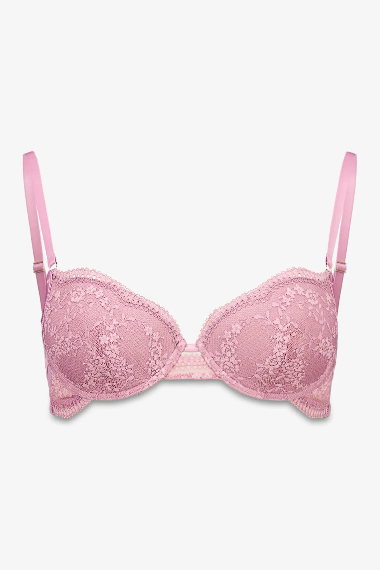 Women Secret_Pink_Classic Beautiful Padding Bra with Pink Lace_4022574_72_06