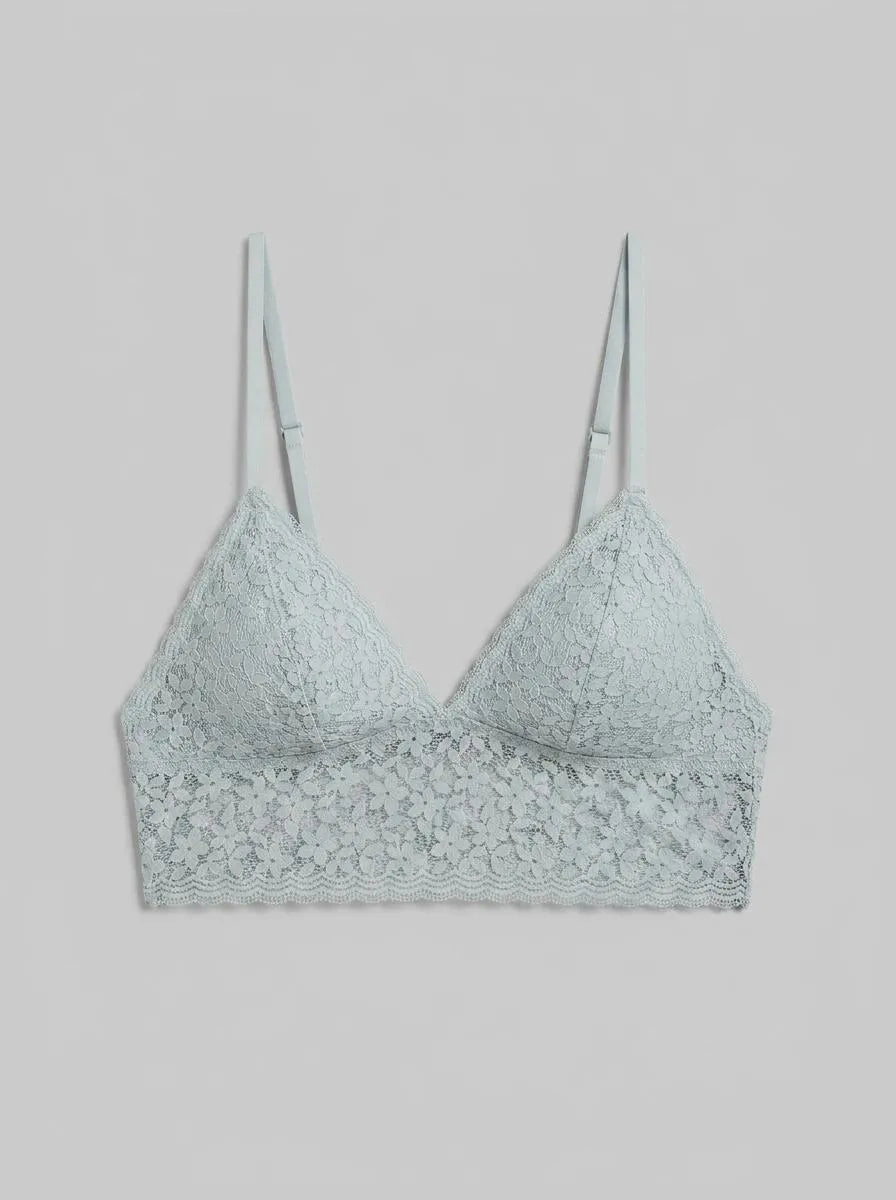 Women Secret Light Blue Women Blue Lace Triangle Bralette SKU: 4023004_17 Image 00
