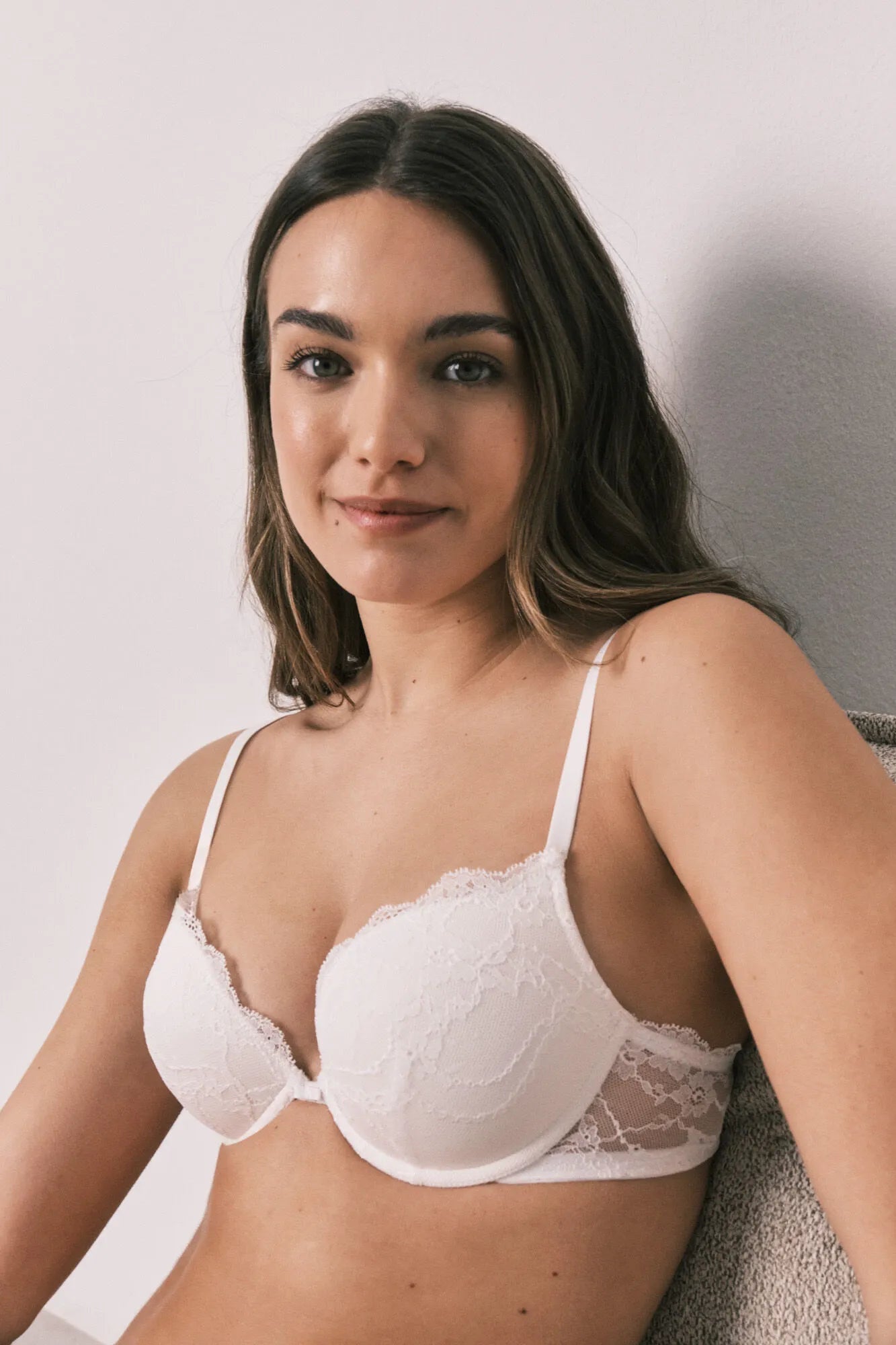 Women Secret Ivory Women GORGEOUS White Lace Push-Up Bra SKU: 4023012_96 Image 04