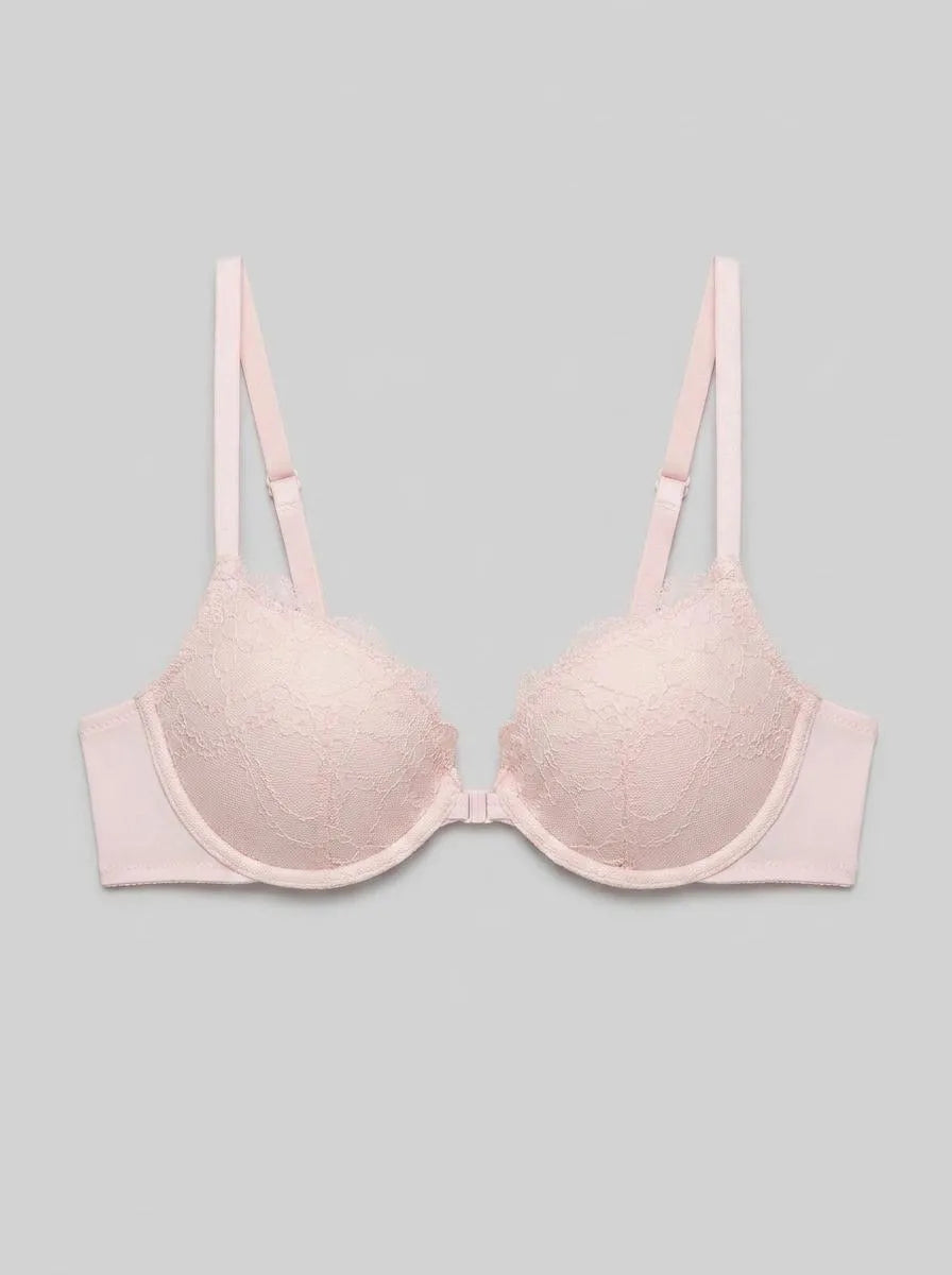 Women Secret Fuchsia Women BEAUTIFUL Pink Classic Lace Padded Bra in Different Cup Sizes SKU: 4023017_74 Image 00