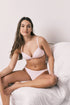 Women Secret Fuchsia Women CHARMING Pink Lace Triangle Padded Bra SKU: 4023038_74 Image 02