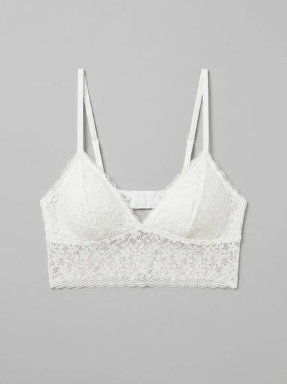 Women Secret Ivory Women White Lace Triangle Bralette SKU: 4023368_96 Image 00