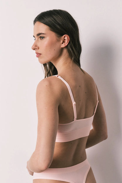 Women Secret Pink Women Pink Seamless Triangle Top NATURAL SKU: 4023372_71 Image 05