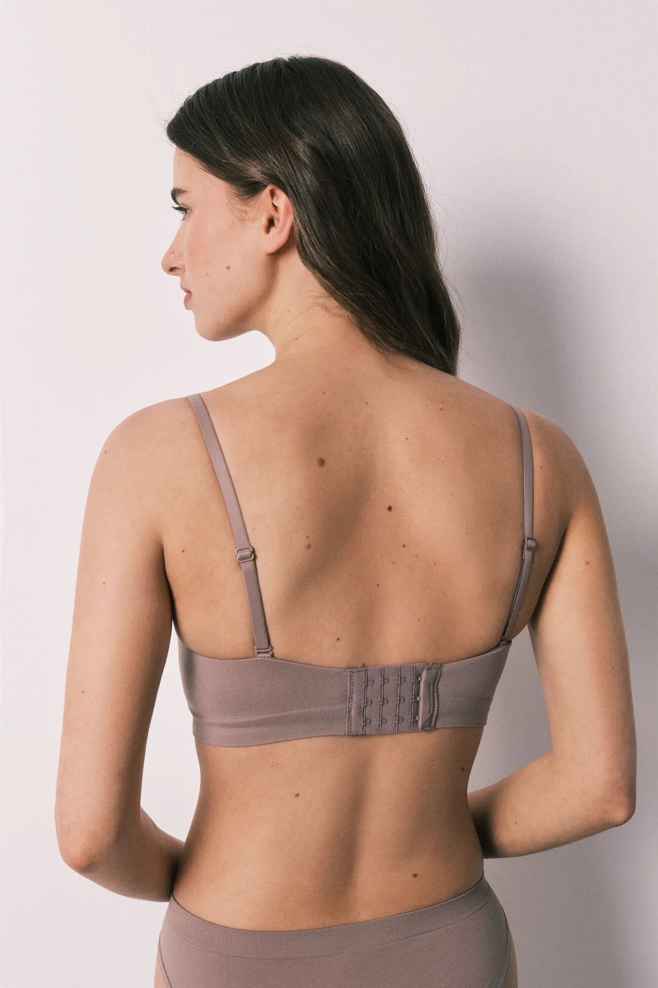 Women Secret Light Brown Women Brown Seamless Strapless Bra In Different Cup Sizes SKU: 4023373_32 Image 05
