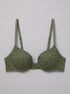 Women Secret_Dark Khaki_Khaki Lace GORGEOUS Push-Up Bra in Different Cup Sizes_4023829_91_00