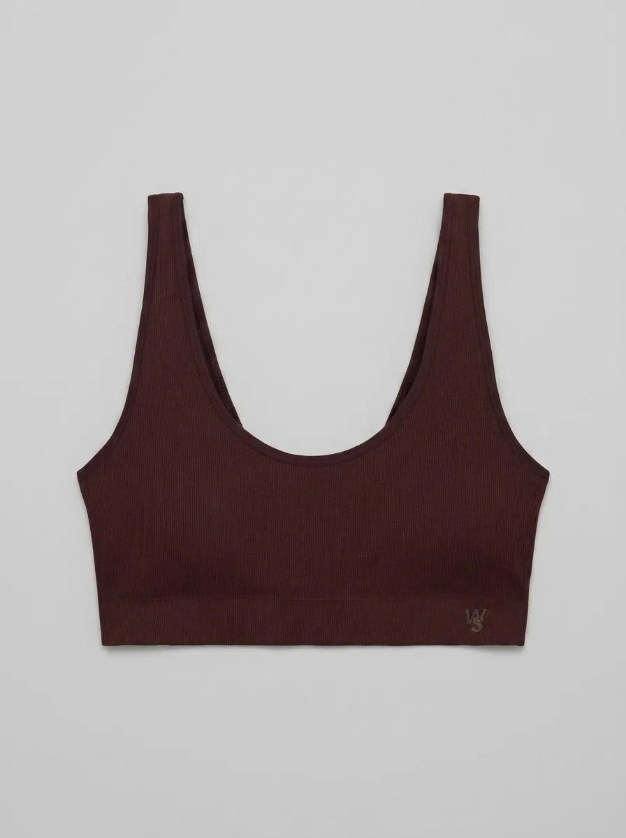 Women Secret Maroon Women Burgundy Plain Seamless Top SKU: 4023894_69 Image 00