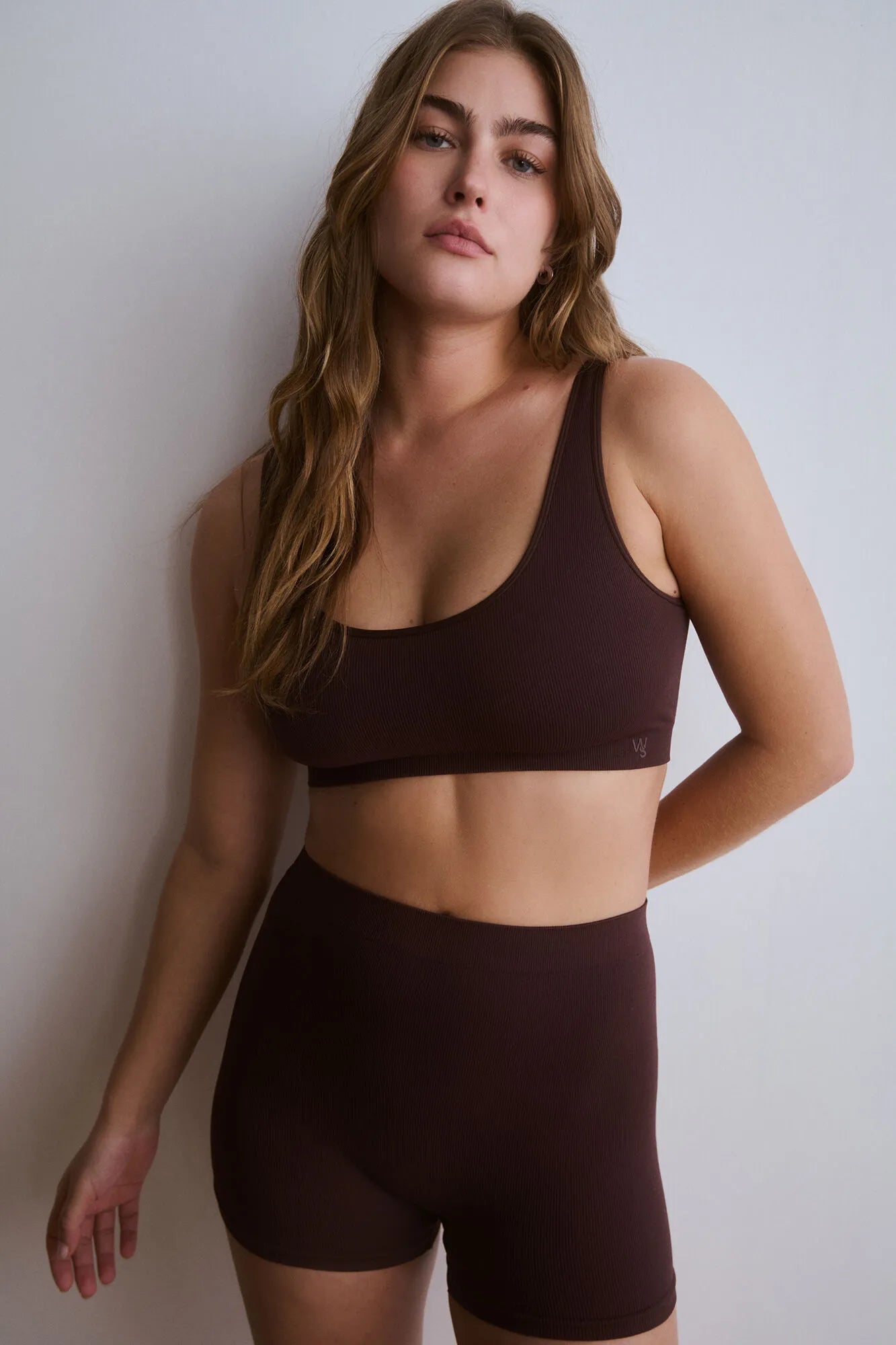 Women Secret Maroon Women Burgundy Plain Seamless Top SKU: 4023894_69 Image 01