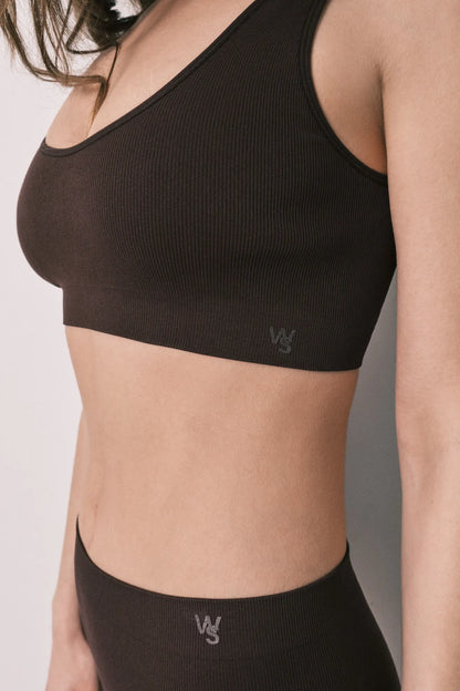 Women Secret Maroon Women Burgundy Plain Seamless Top SKU: 4023894_69 Image 04