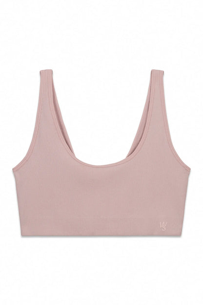 Women Secret Pink Women Pink Plain Seamless Top SKU: 4023896_71 Image 08