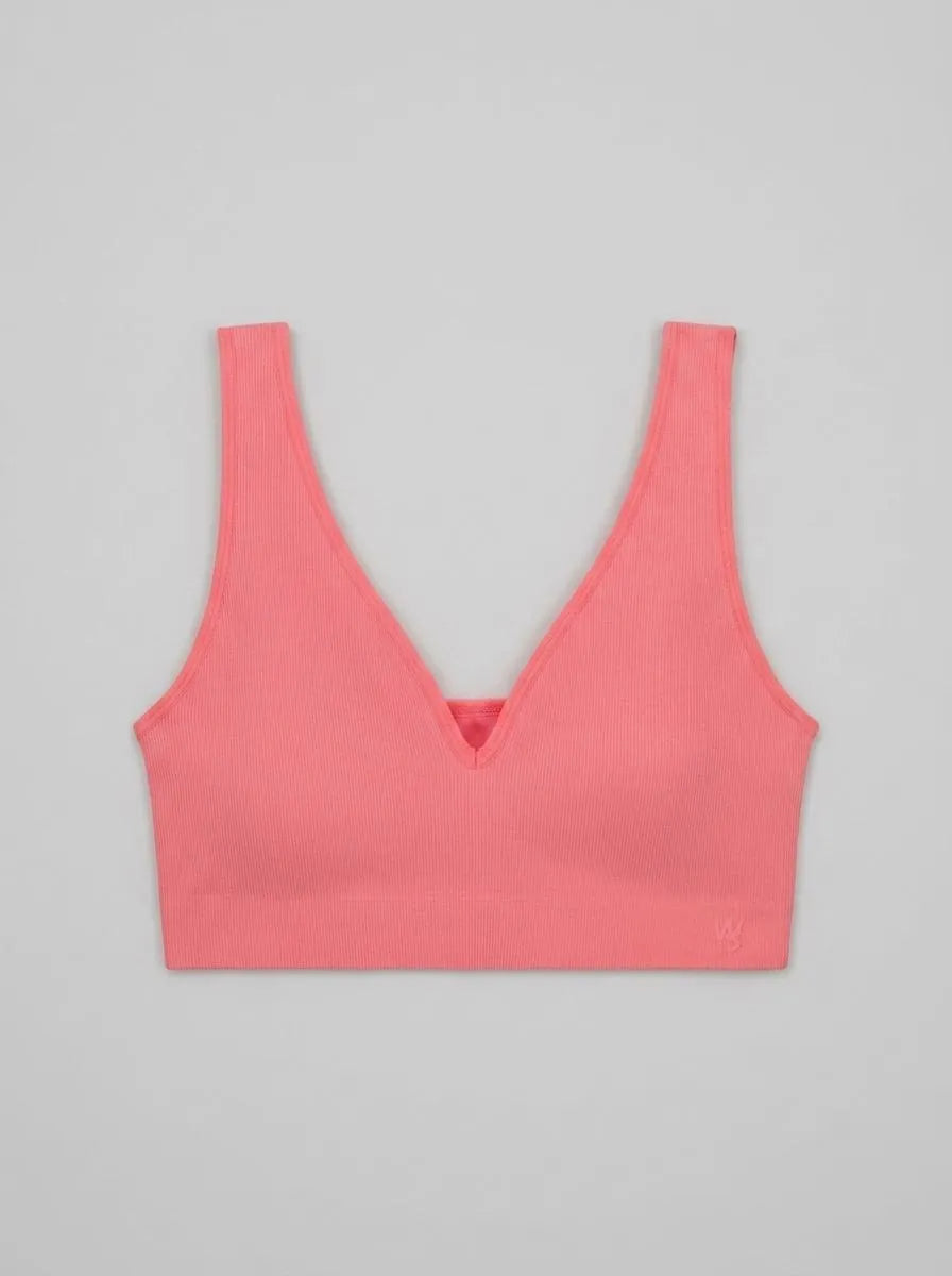 Women Secret Coral Women Coral Plain Clean Cut Halterneck Top SKU: 4023897_63 Image 00