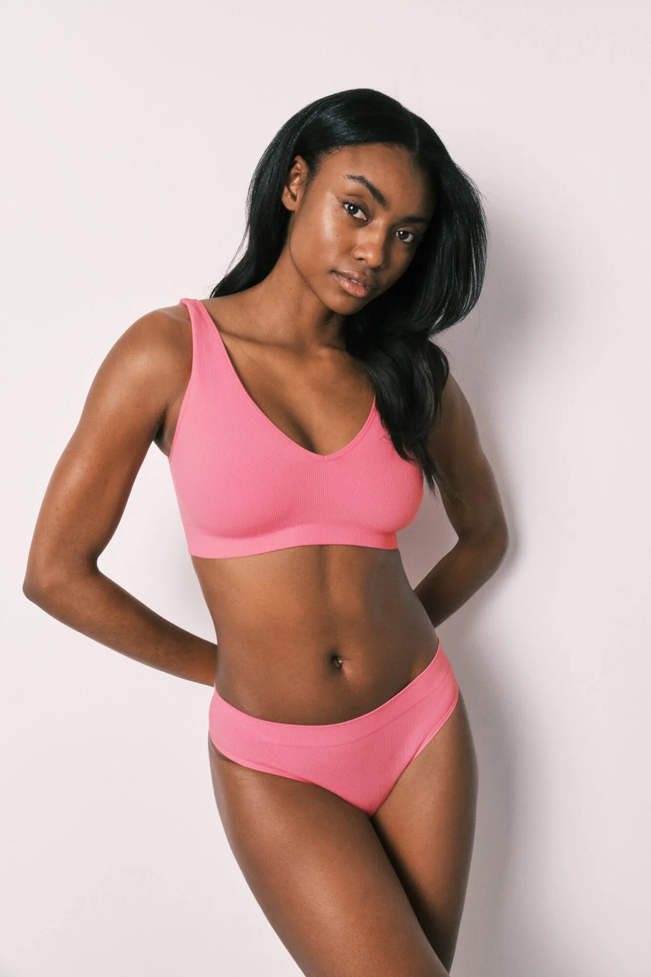 Women Secret Coral Women Coral Plain Clean Cut Halterneck Top SKU: 4023897_63 Image 06