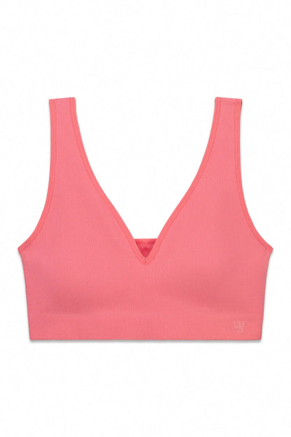 Women Secret Coral Women Coral Plain Clean Cut Halterneck Top SKU: 4023897_63 Image 07