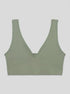 Women Secret Light Khaki Women Khaki Plain Clean Cut Halterneck Top SKU: 4023898_93 Image 00