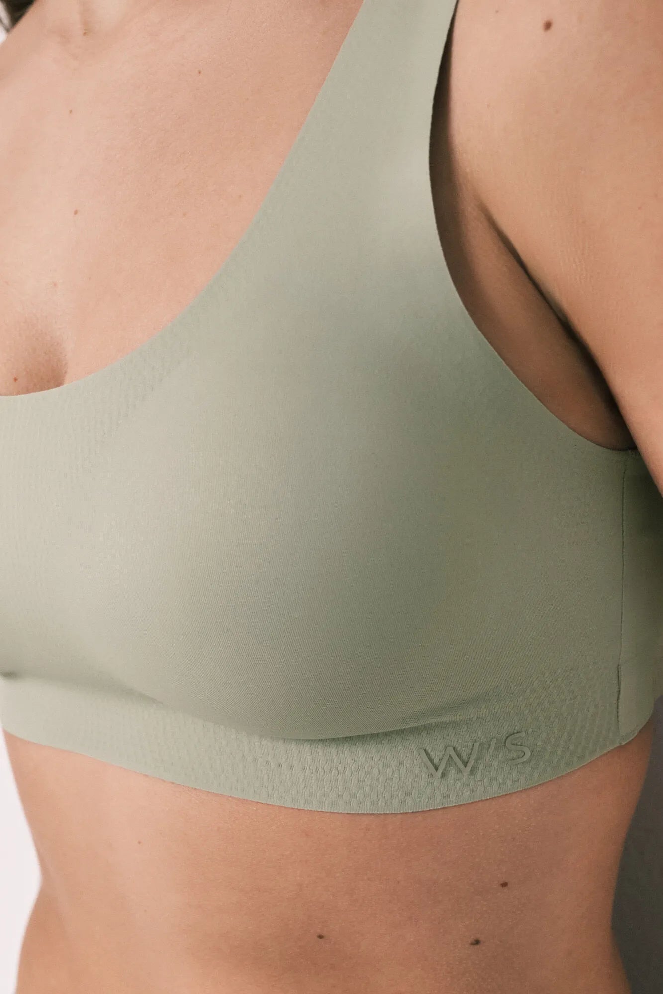 Women Secret Light Khaki Women Khaki Microfibre Plain Clean Cut Top SKU: 4023940_93 Image 04