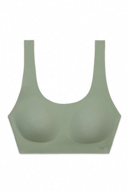 Women Secret Light Khaki Women Khaki Microfibre Plain Clean Cut Top SKU: 4023940_93 Image 06