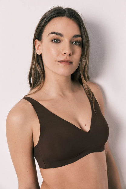 Women Secret Maroon Women Burgundy Plain Clean Cut Halterneck Top SKU: 4023942_69 Image 03