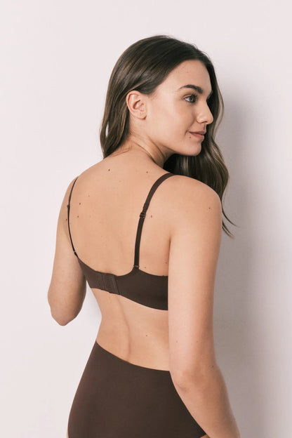 Women Secret Maroon Women Burgundy Plain Clean Cut Halterneck Top SKU: 4023942_69 Image 05