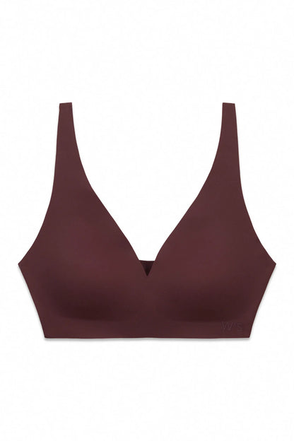 Women Secret Maroon Women Burgundy Plain Clean Cut Halterneck Top SKU: 4023942_69 Image 08