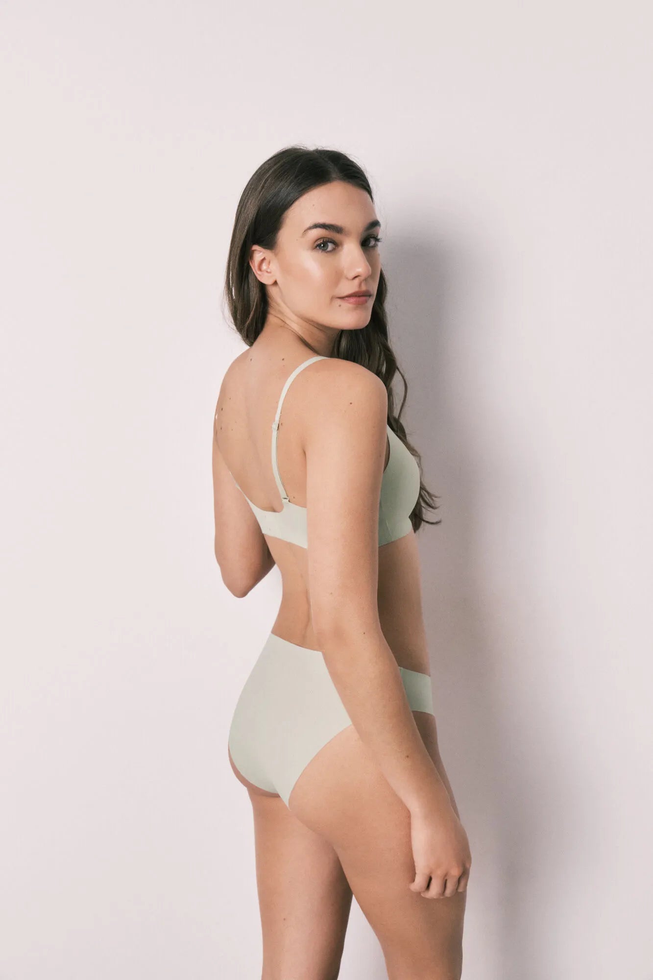 Women Secret Green Women Green Plain Clean Cut Halterneck Top SKU: 4023943_25 Image 05