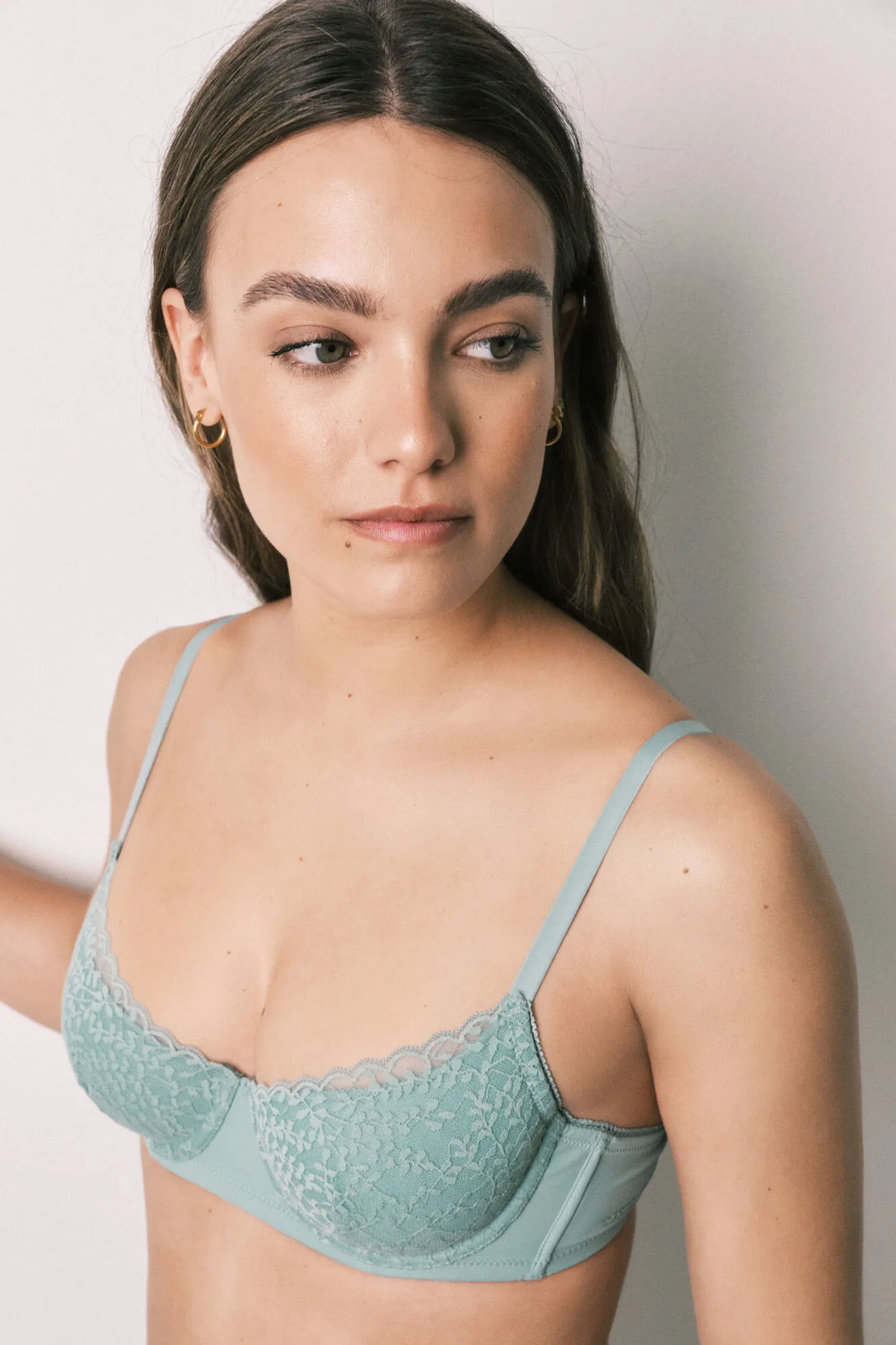 Women Secret Green Women Green Padded Lace Balconette Bra BEAUTIFUL in Different Cup Sizes SKU: 4024355_23 Image 01