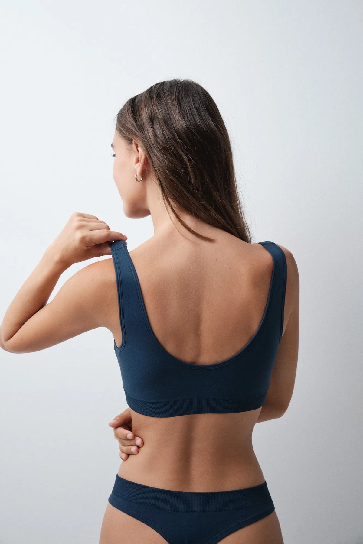 Women Secret Light Blue Women Blue Microfibre Foam Top Bra SKU: 4024358_16 Image 04